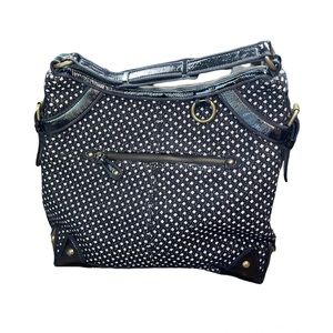 J Crew Polka Dot Hobo Shoulder Bag